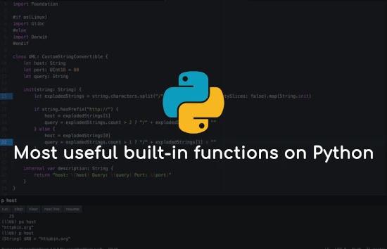 10 most useful built-in functions on Python