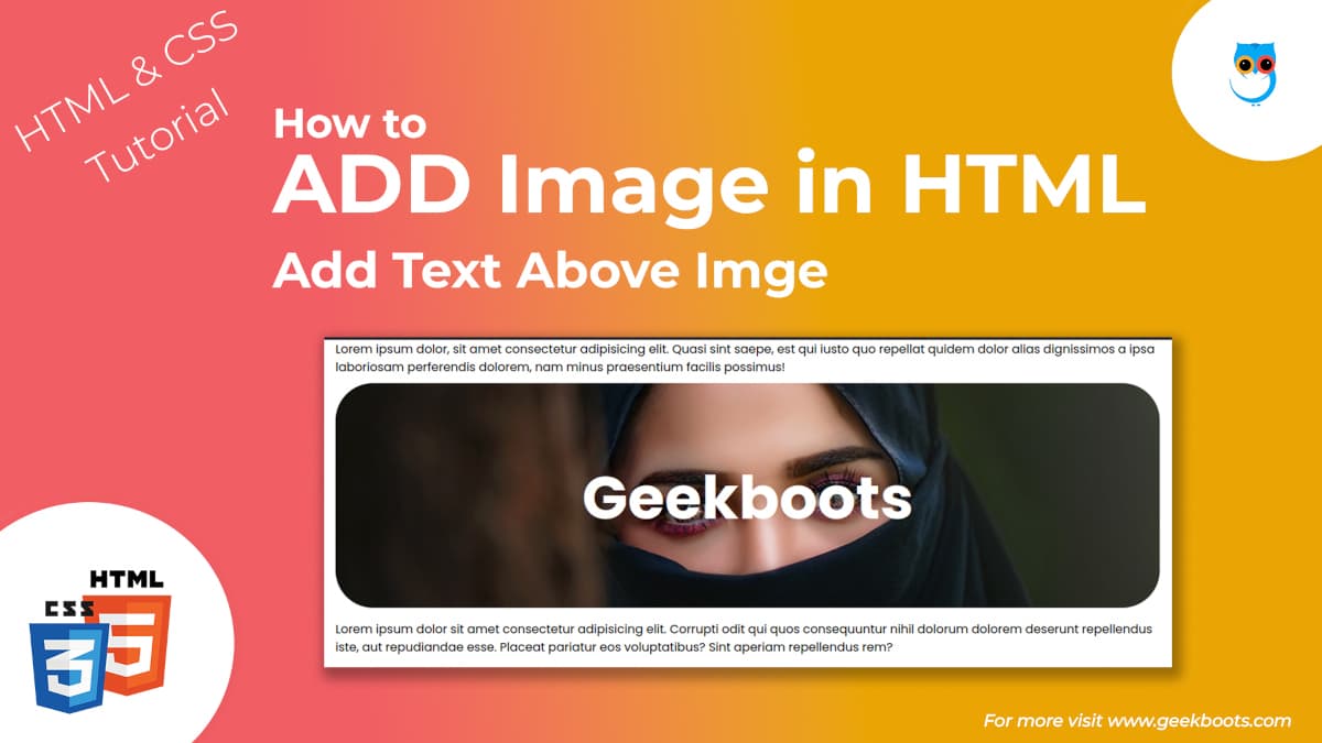 Add Image and Text Above It