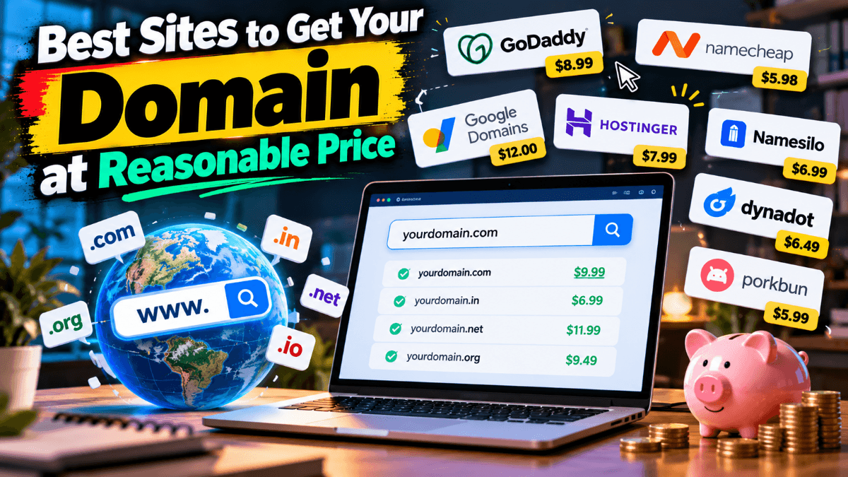 Best Sites to Buy a Domain Name at a Reasonable Price