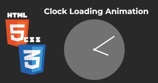 Clock Preloader for CSS