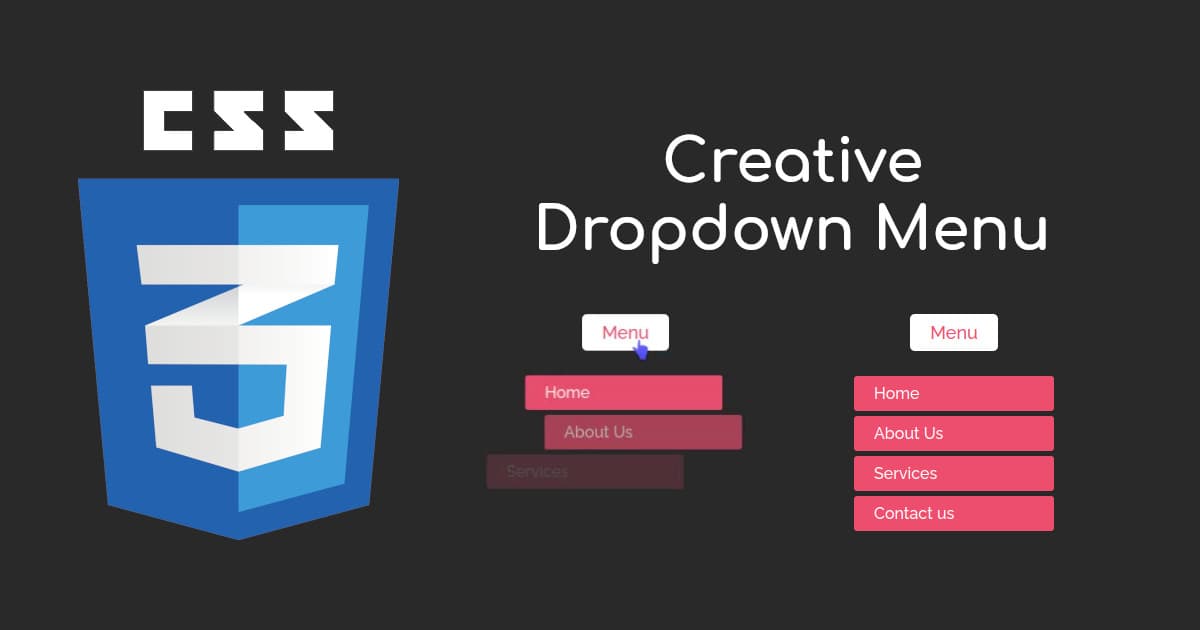 Creative Dropdown Menu