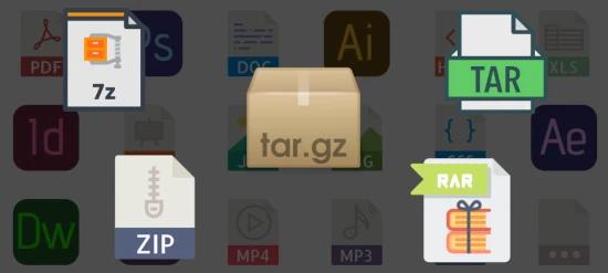 Different types of file compression and archive formats
