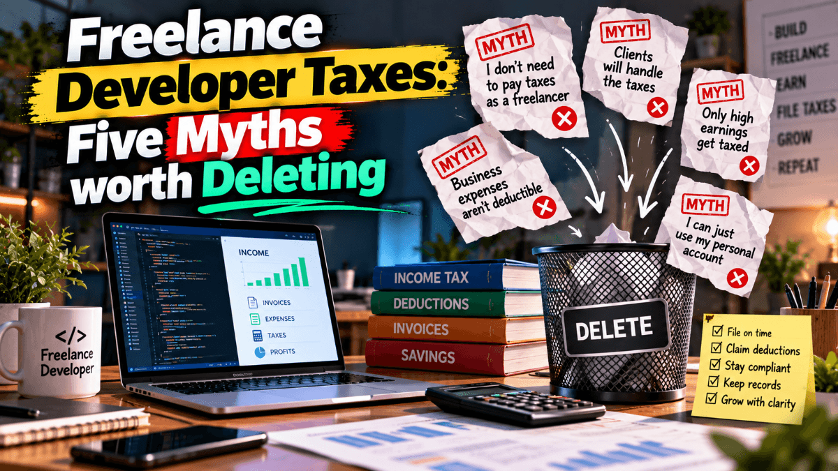Freelance developer taxes: five myths worth deleting