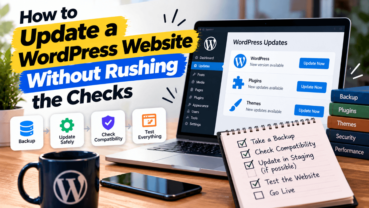 How to Update a WordPress Website Without Rushing the Checks
