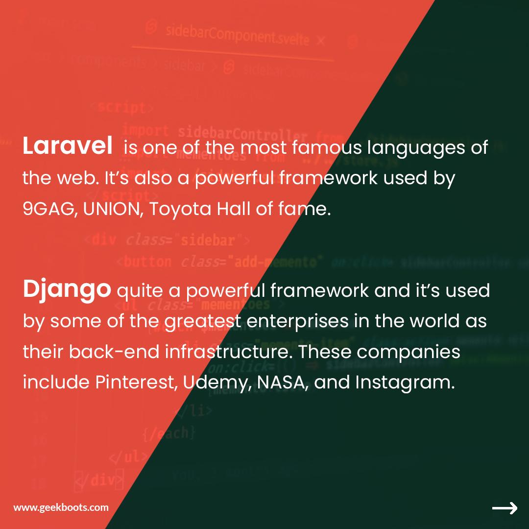 Django vs Laravel for Rest API