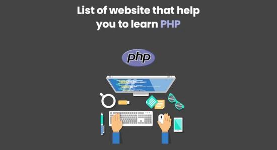 A list of the websites that help you to learn PHP online