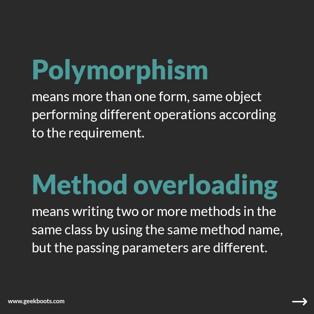 Polymorphism vs Method Overloading