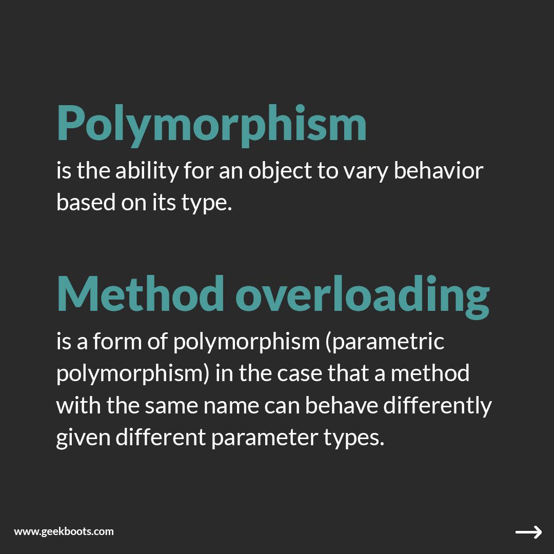 Polymorphism vs Method Overloading