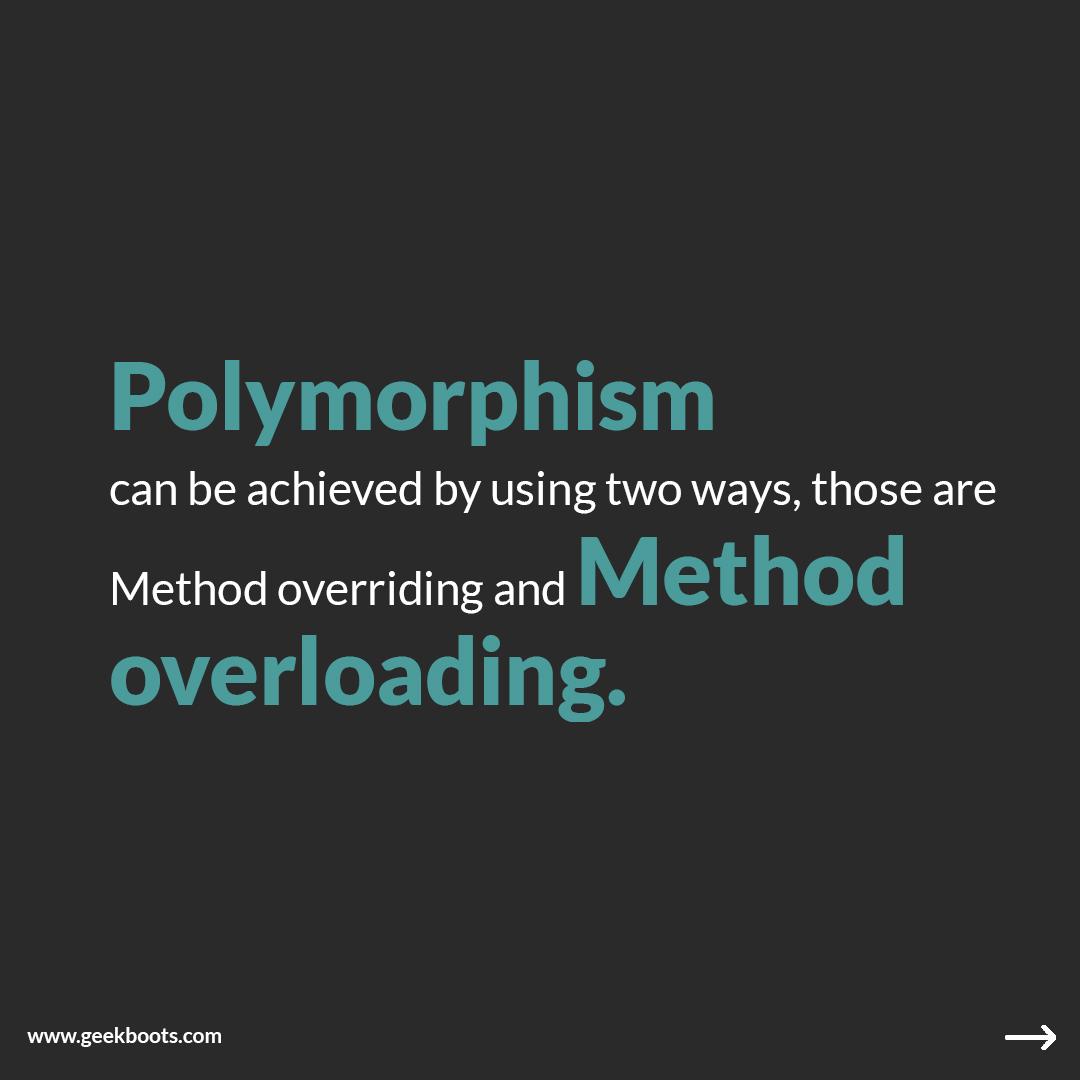 Polymorphism vs Method Overloading