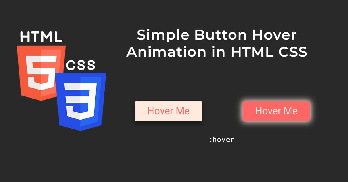 Simple Button Hover Animation