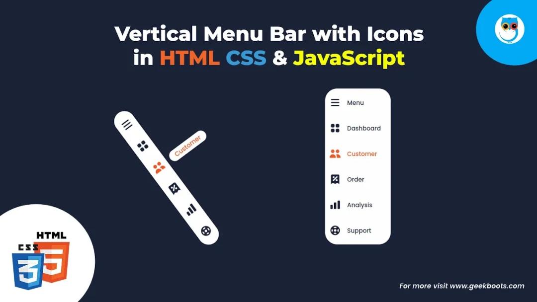 Vertical Menubar with Icon
