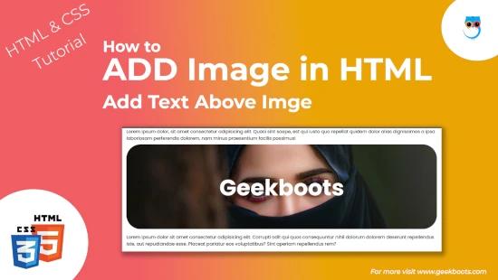 Add Image and Text Above It for CSS