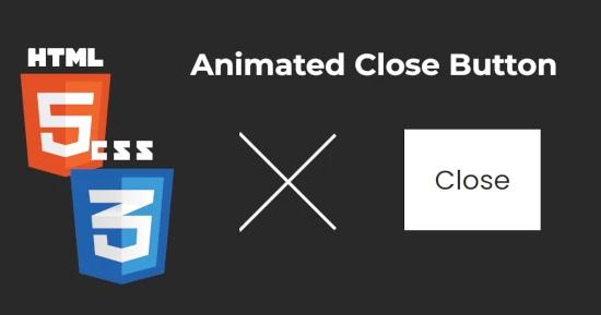 Animated Close Button for CSS