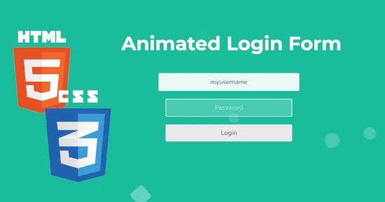 Animated Login Form for CSS