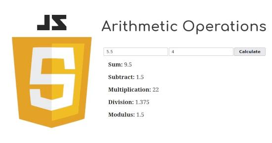 Arithmetic Operations for JavaScript