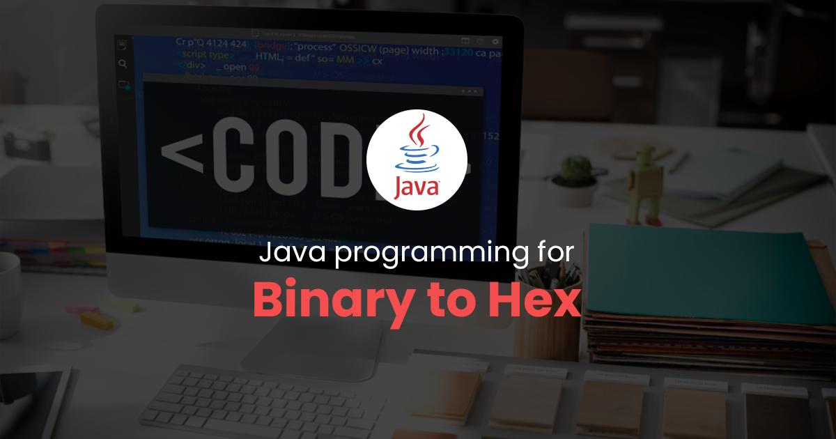 Binary to Hex for Java Programming