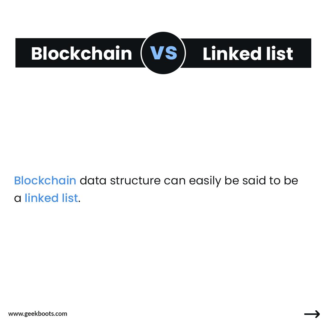 Blockchain vs Linked list