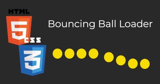 Bouncing Ball Loader for CSS