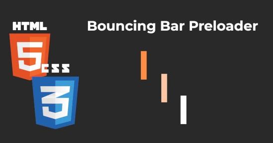Bouncing Bar Preloader for CSS