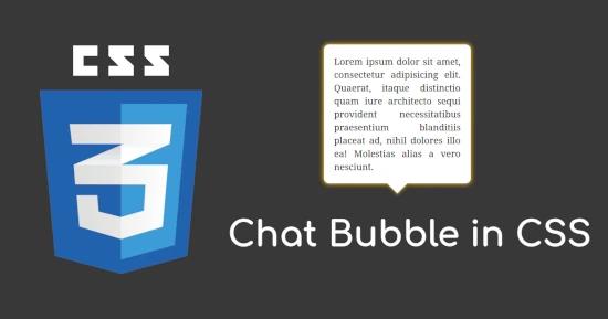 Chat Bubble for CSS