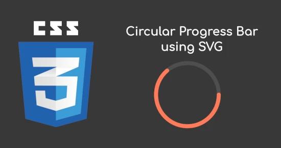 Circular Progress Bar for CSS