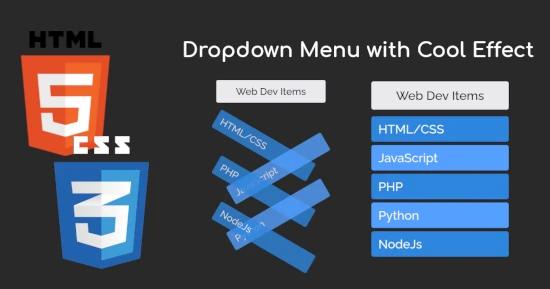 Dropdown Menu with Cool Effect for CSS
