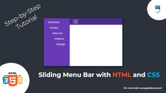 Sliding Menu Bar for CSS