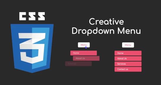 Creative Dropdown Menu for CSS