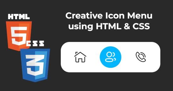 Creative Icon Menu for CSS