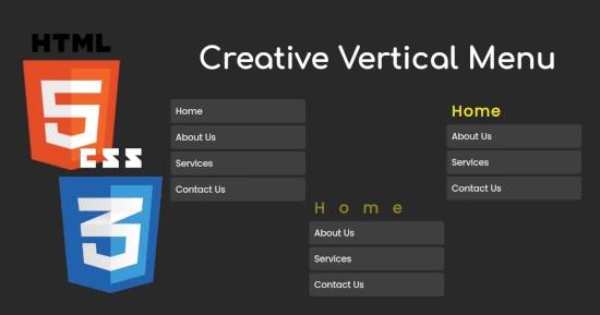 Creative Vertical Menu for CSS