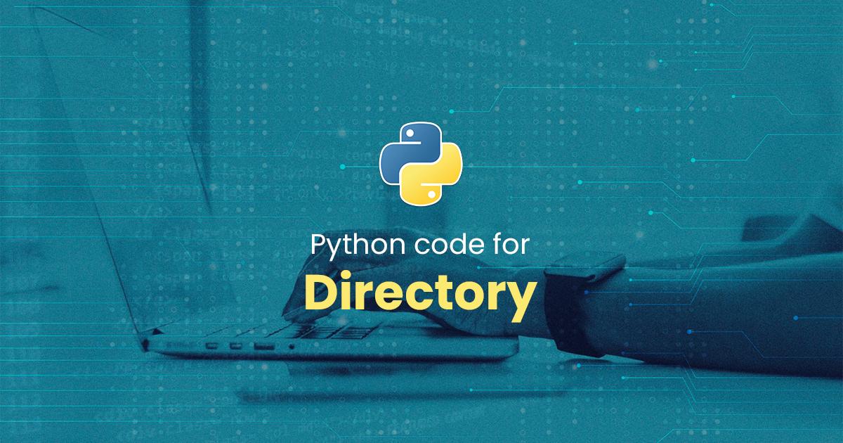 Directory for Python Programming