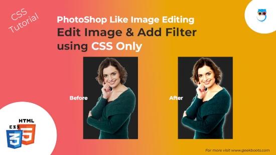 Edit Image with CSS filter for CSS