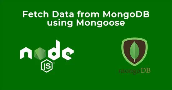 Fetch MongoDB Data for Node JS