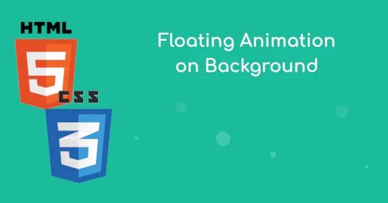 Floating Animated Background for CSS