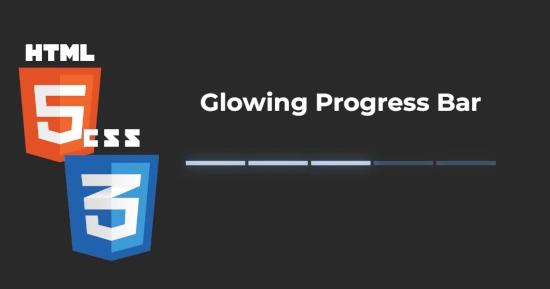 Glowing Progress Bar for CSS