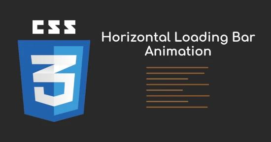 Horizontal Loading Bar Animation for CSS