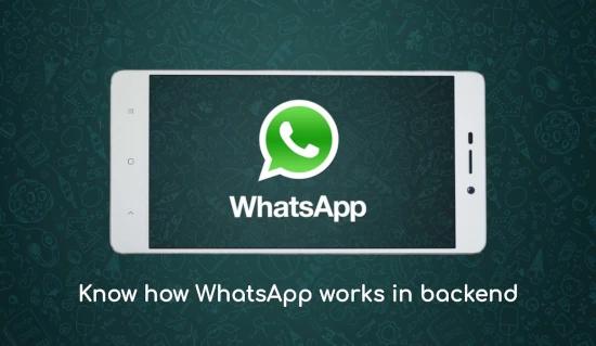 How does WhatsApp messaging service work?