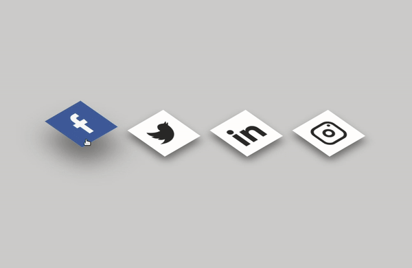 Isometric Social Media ButtonWorking Sample0