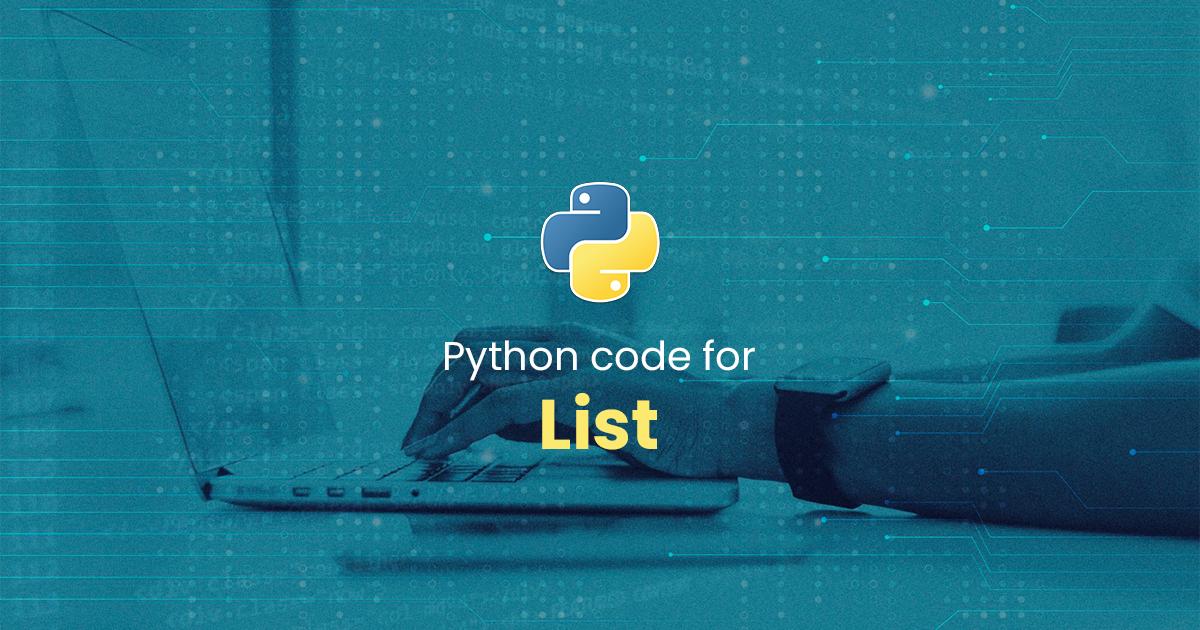 List Data Structure for Python Programming