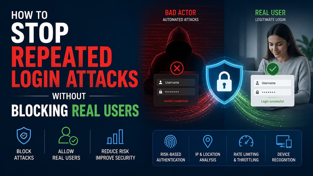 How to Stop Repeated Login Attacks Without Blocking Real Users
