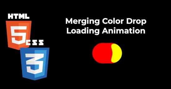 Merging Color Drop Preloader for CSS