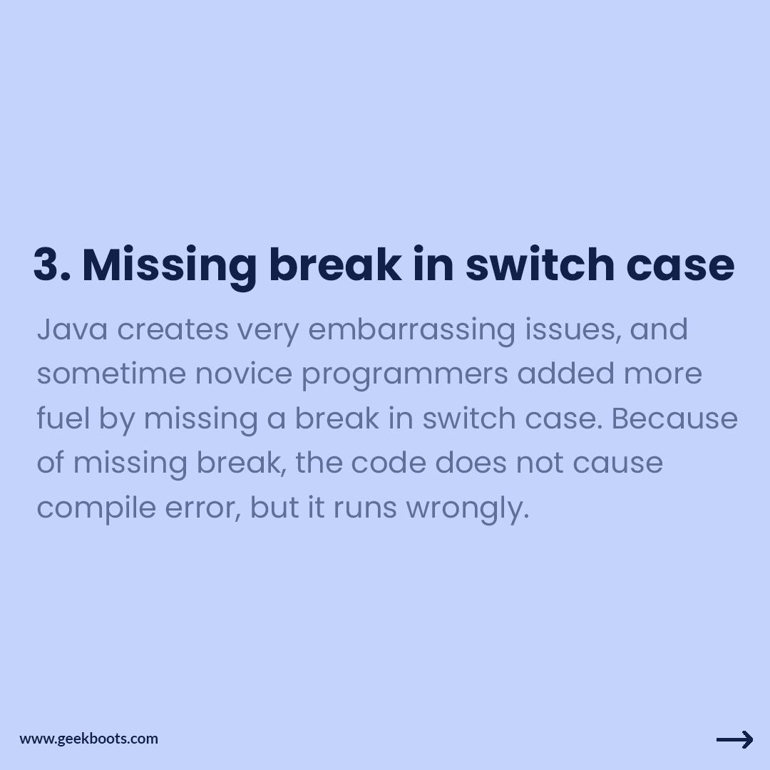 9 most common mistakes by Java programmers