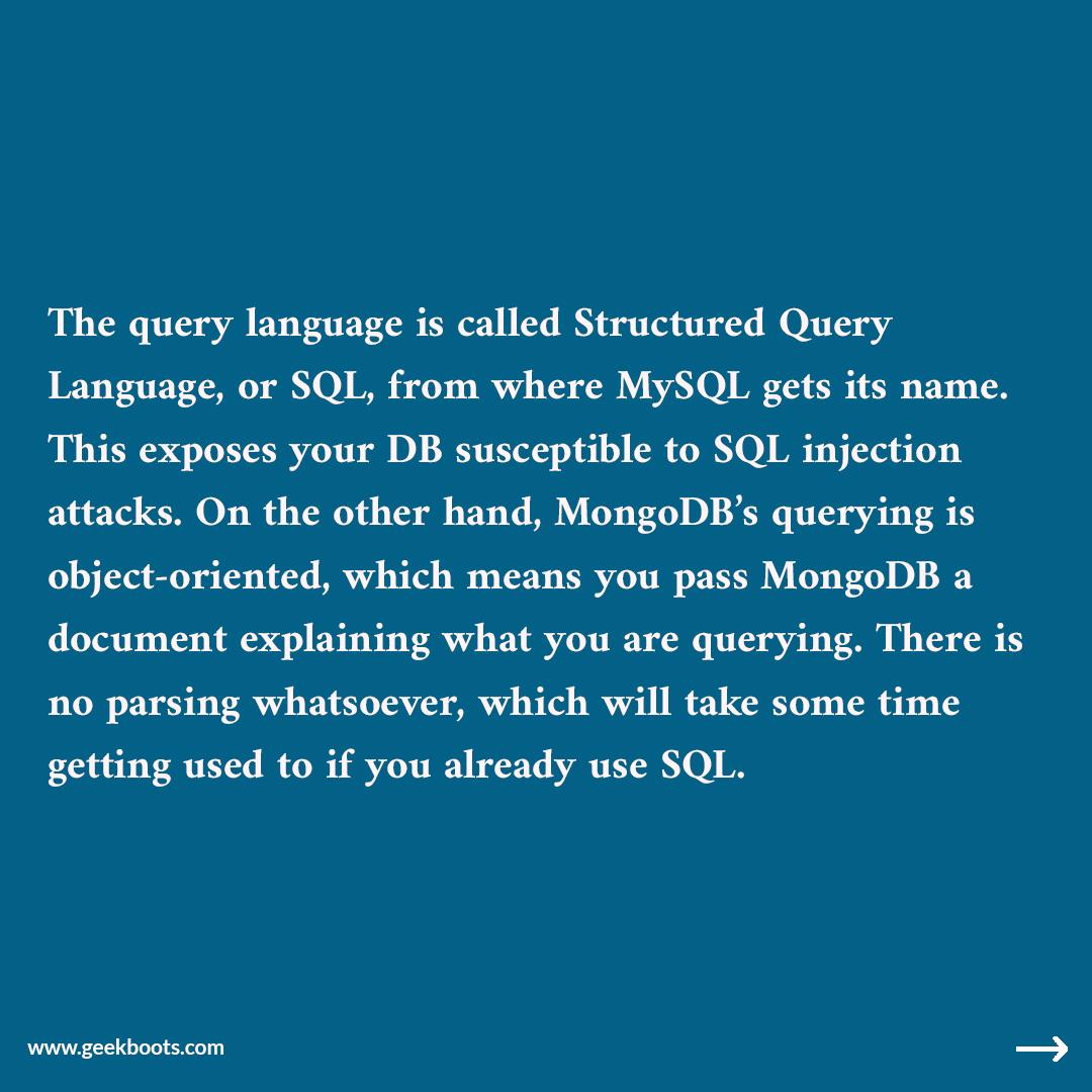 MongoDB vs MySQL - which is best for your next project?