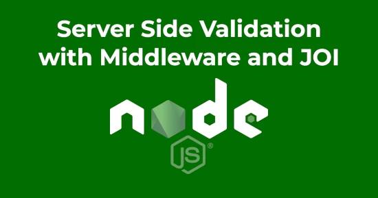 Data Validation using Middleware and JOI