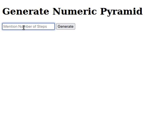 Numeric PyramidWorking Sample0