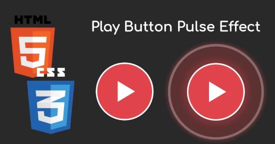 Play Button with Pulse Effect for CSS