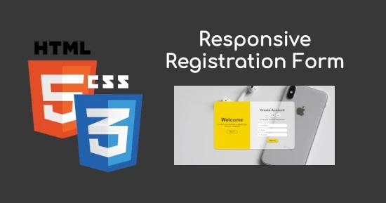 Responsive Registration Form for CSS