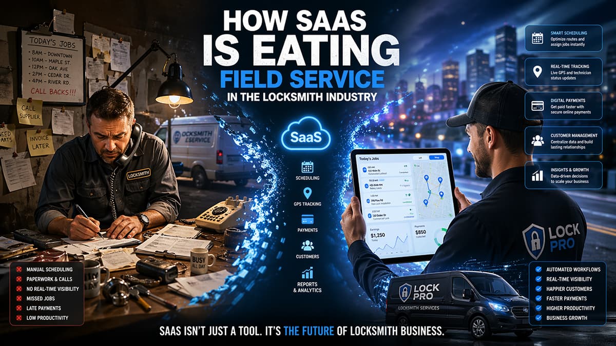How SaaS is eating field service in the locksmith industry