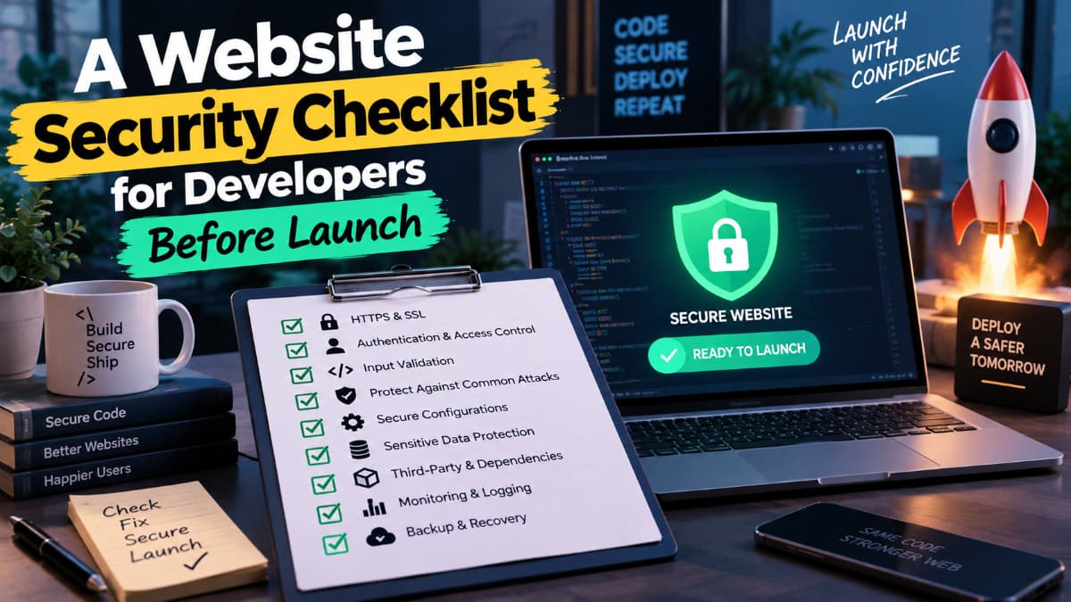 A Website Security Checklist for Developers Before Launch