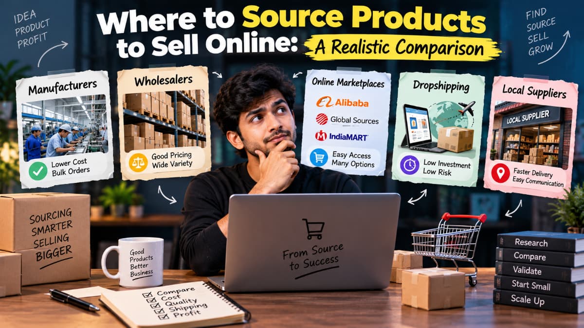 Where to Source Products to Sell Online: A Realistic Comparison